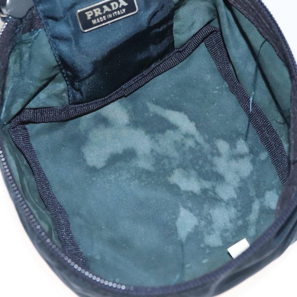 Prada Zip Around Toiletry Bag Tessuto Navy Nylon Clutche & Pouche Bag (Pre-Owned)