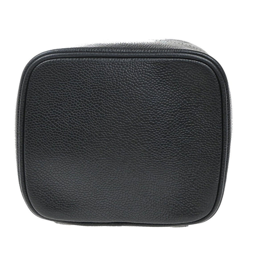 Chanel Vintage Timeless Cosmetic Case Caviar Black Leather Clutche & Pouche Bag (Pre-Owned)