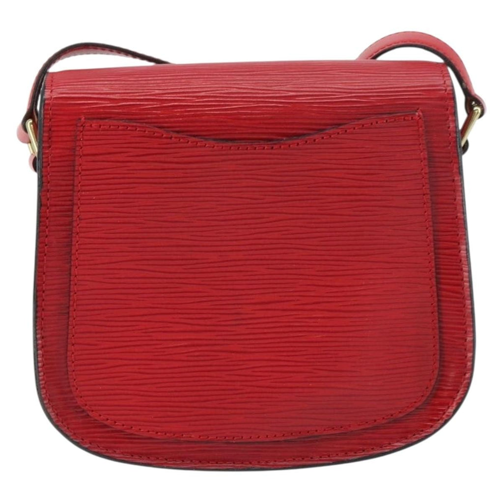 Louis Vuitton Saint Cloud Handbag Epi Leather Red Leather Shoulder Bag Bag (Pre-Owned)