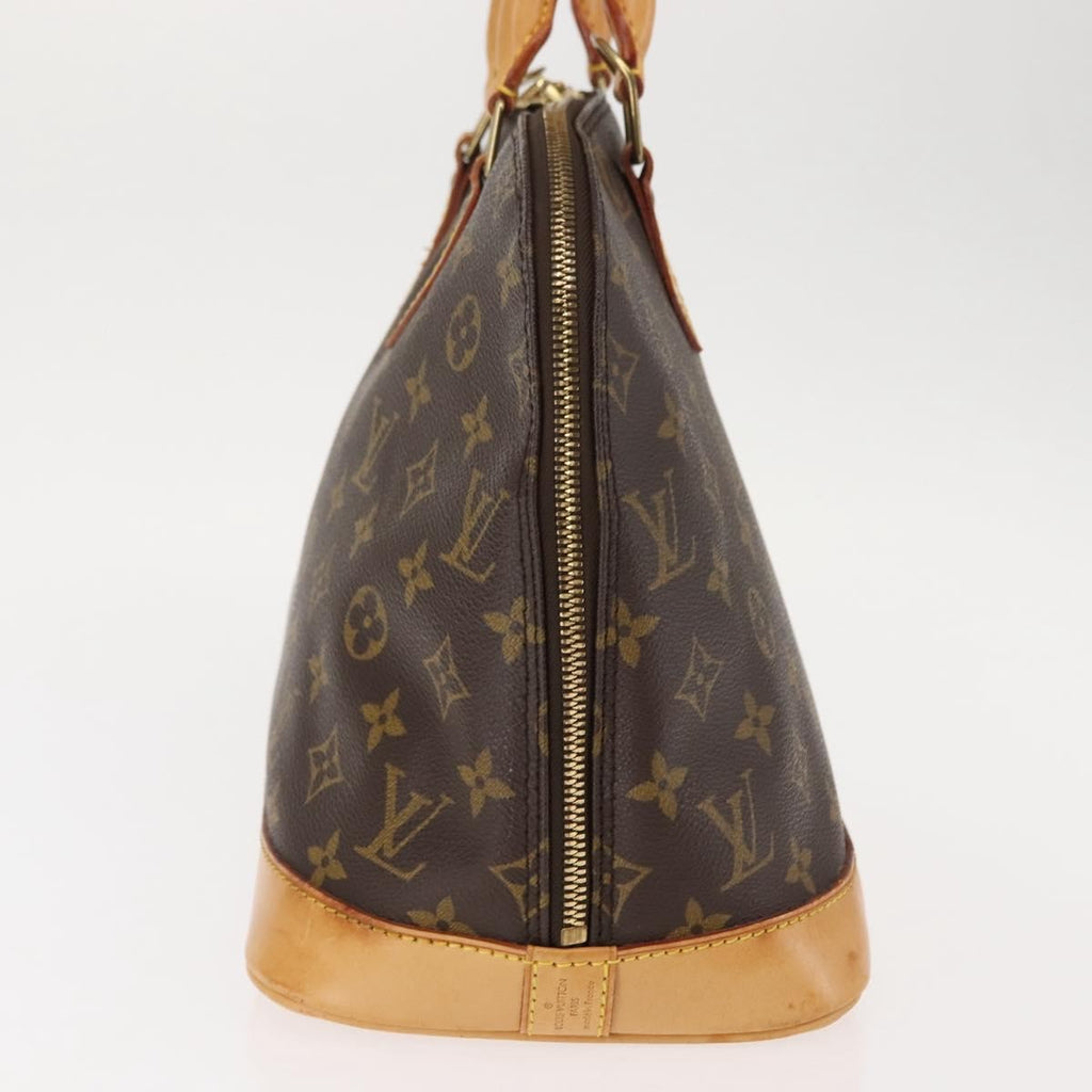 Louis Vuitton Alma Handbag Monogram Canvas Brown Canvas Handbag (Pre-Owned)