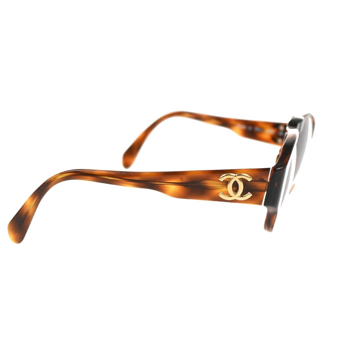 Chanel Logo Cc Sunglasses Plastic Brown Plastic Sunglasse Accessory (Pre-Owned)