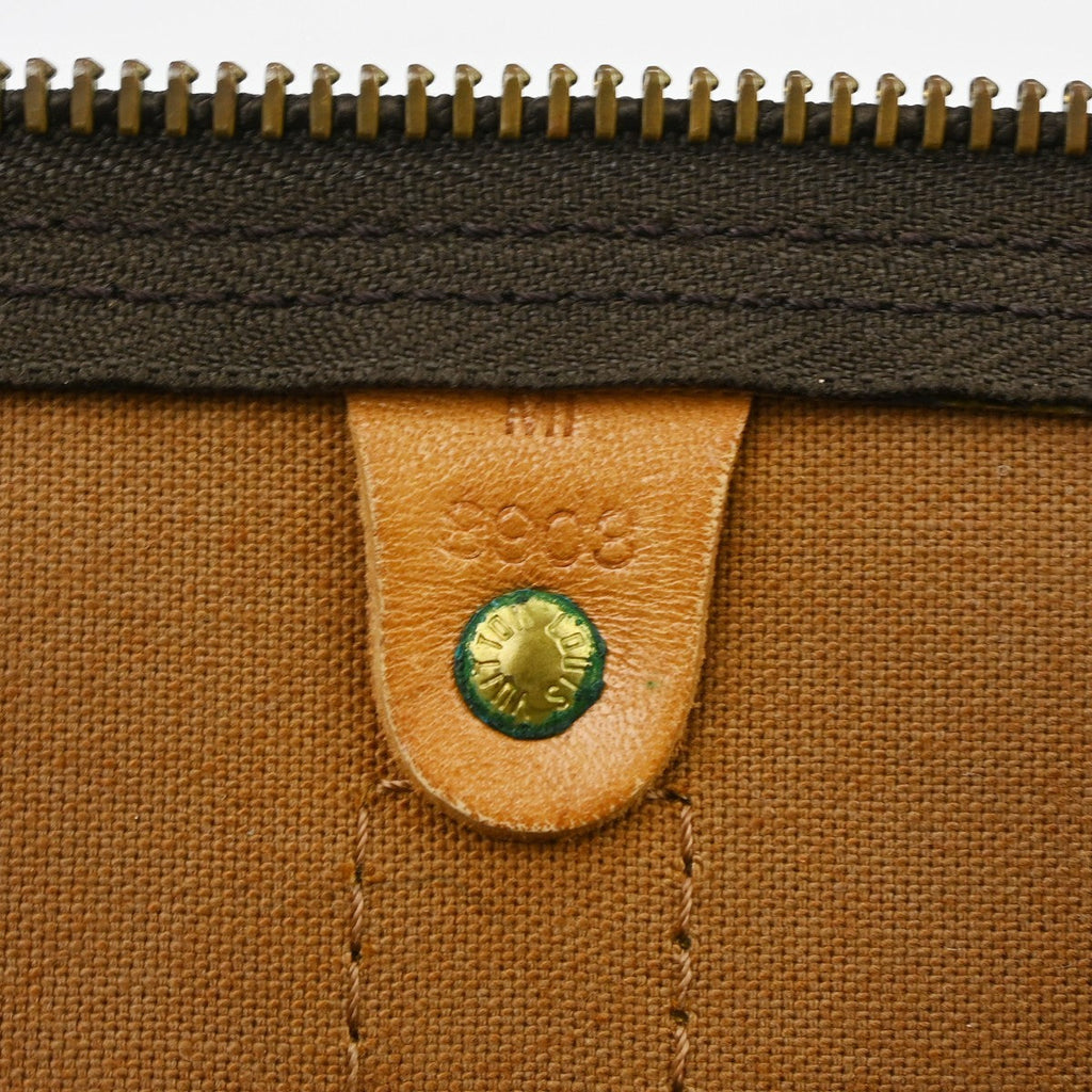 Louis Vuitton Keepall Bag Monogram Canvas Brown Canvas Travel Bag Bag (Pre-Owned)