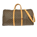 Louis Vuitton Keepall Bandouliere Bag Monogram Canvas Brown Canvas Travel Bag Bag (Pre-Owned)