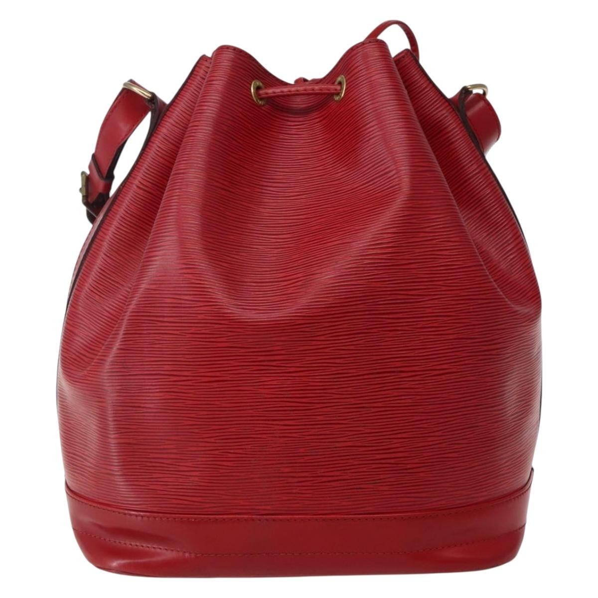Louis Vuitton Noe Shoulder Bag Leather Red Leather Shoulder Bag Bag (Pre-Owned)