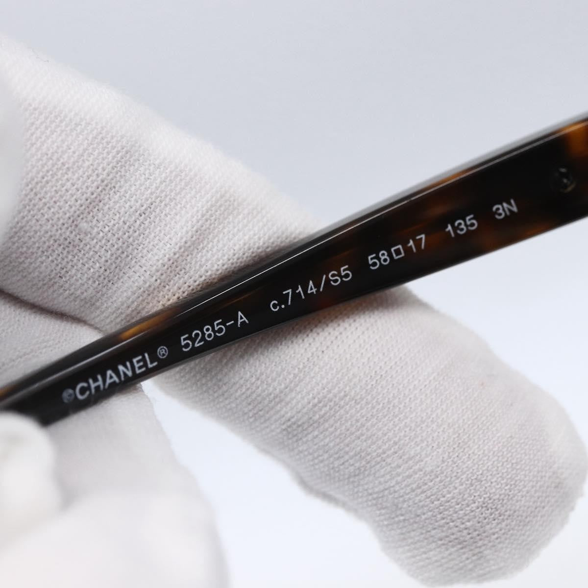 Chanel Chanel Logo Sunglasses Eye Wear Plastic Brown Plastic Sunglasse Accessory (Pre-Owned)