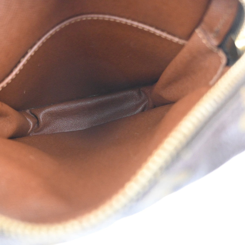 Louis Vuitton Danube Handbag Monogram Canvas Brown Canvas Shoulder Bag Bag (Pre-Owned)