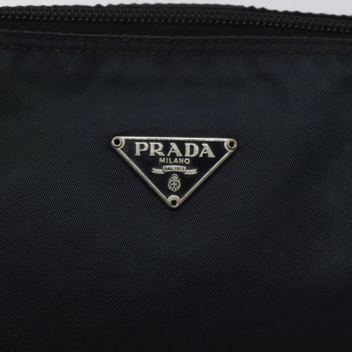 Prada Vintage Pouch Tessuto Navy Nylon Clutche & Pouche Bag (Pre-Owned)