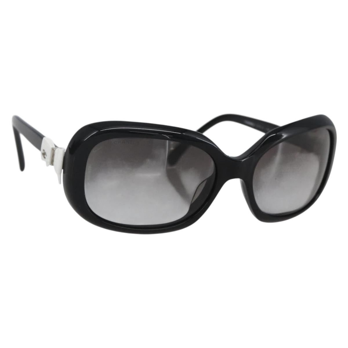 Chanel Logo Cc Sunglasses Plastic Black Plastic Sunglasse Accessory (Pre-Owned)