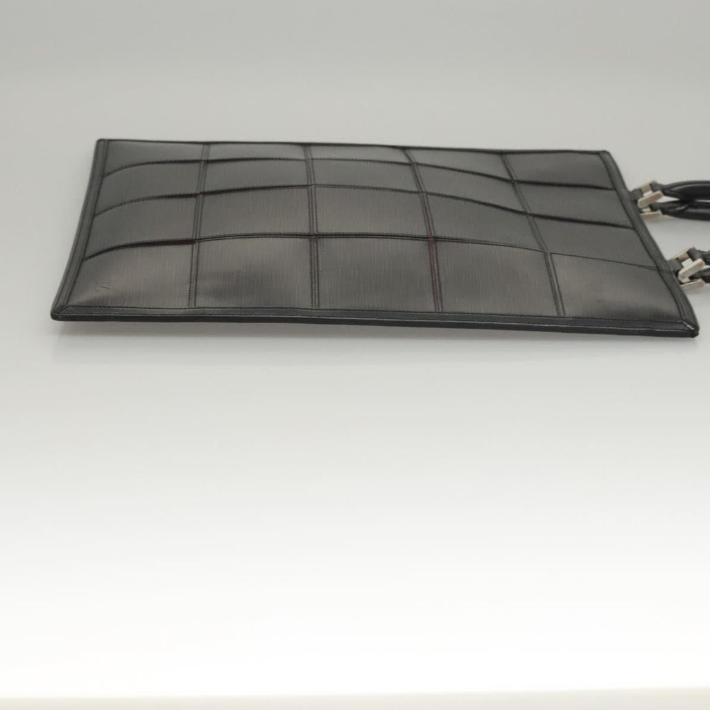 Louis Vuitton Epi Stretch Silver Fizz Handbag Epi Stretch Black Leather Handbag (Pre-Owned)