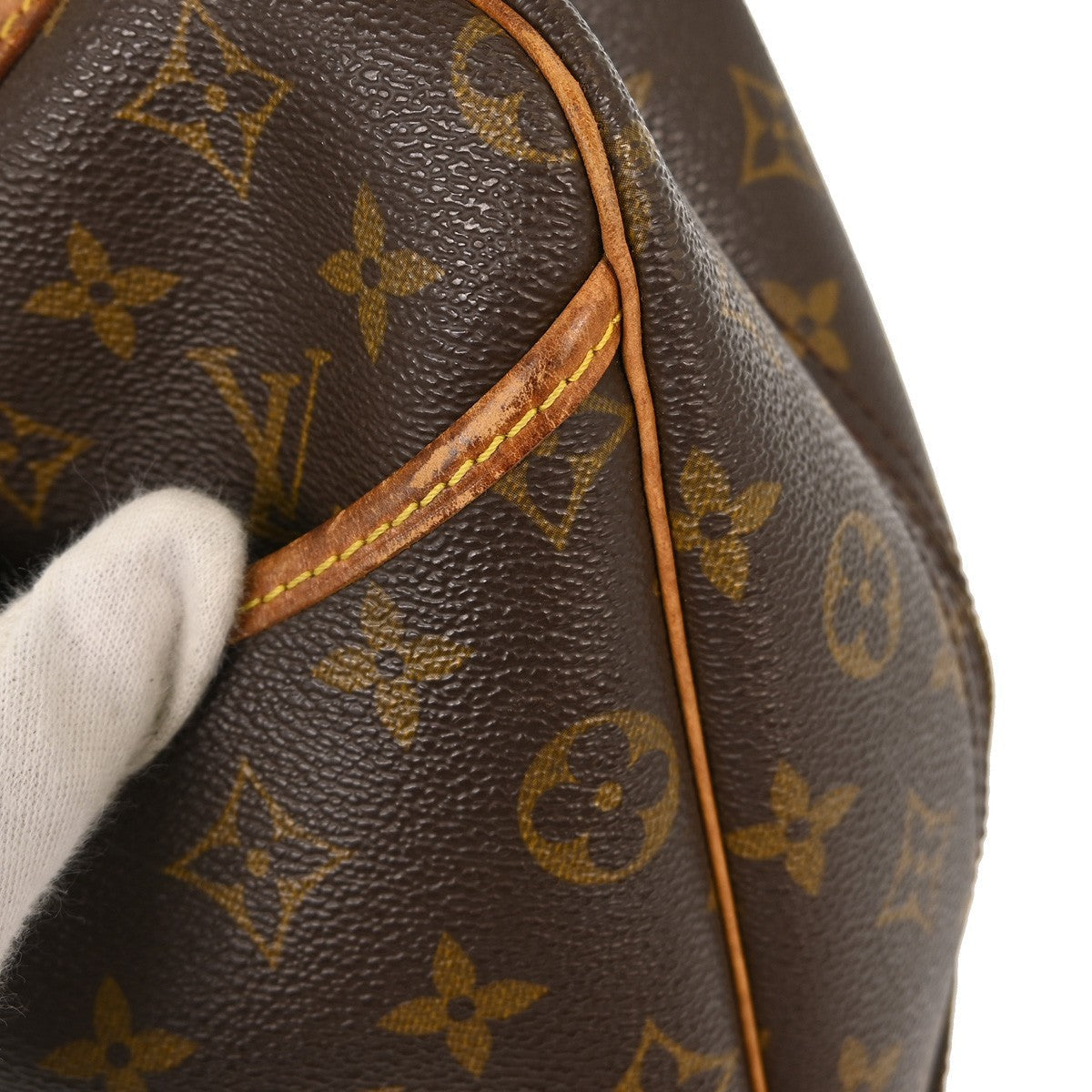 Louis Vuitton Deauville Handbag Monogram Canvas Brown Canvas Handbag (Pre-Owned)