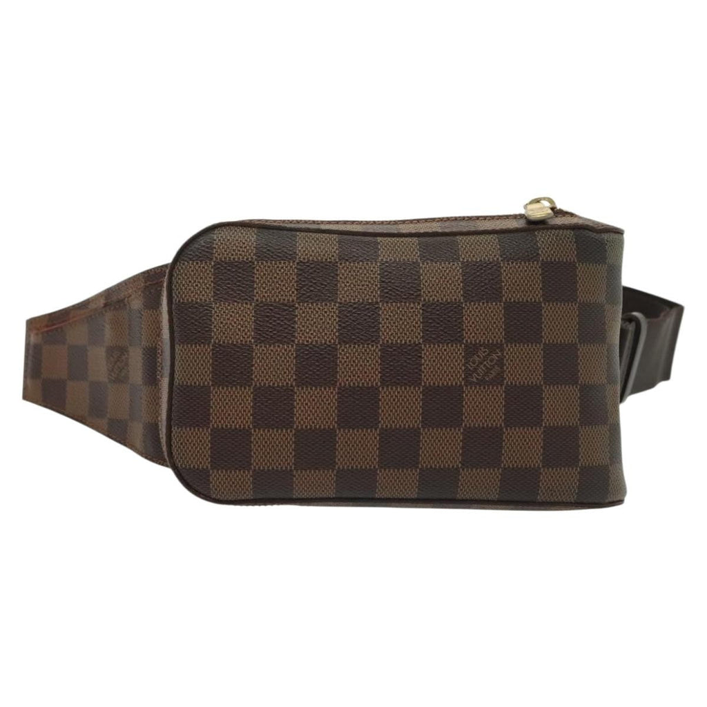 Louis Vuitton Geronimos Waist Bag Damier Brown Canvas Shoulder Bag Bag (Pre-Owned)