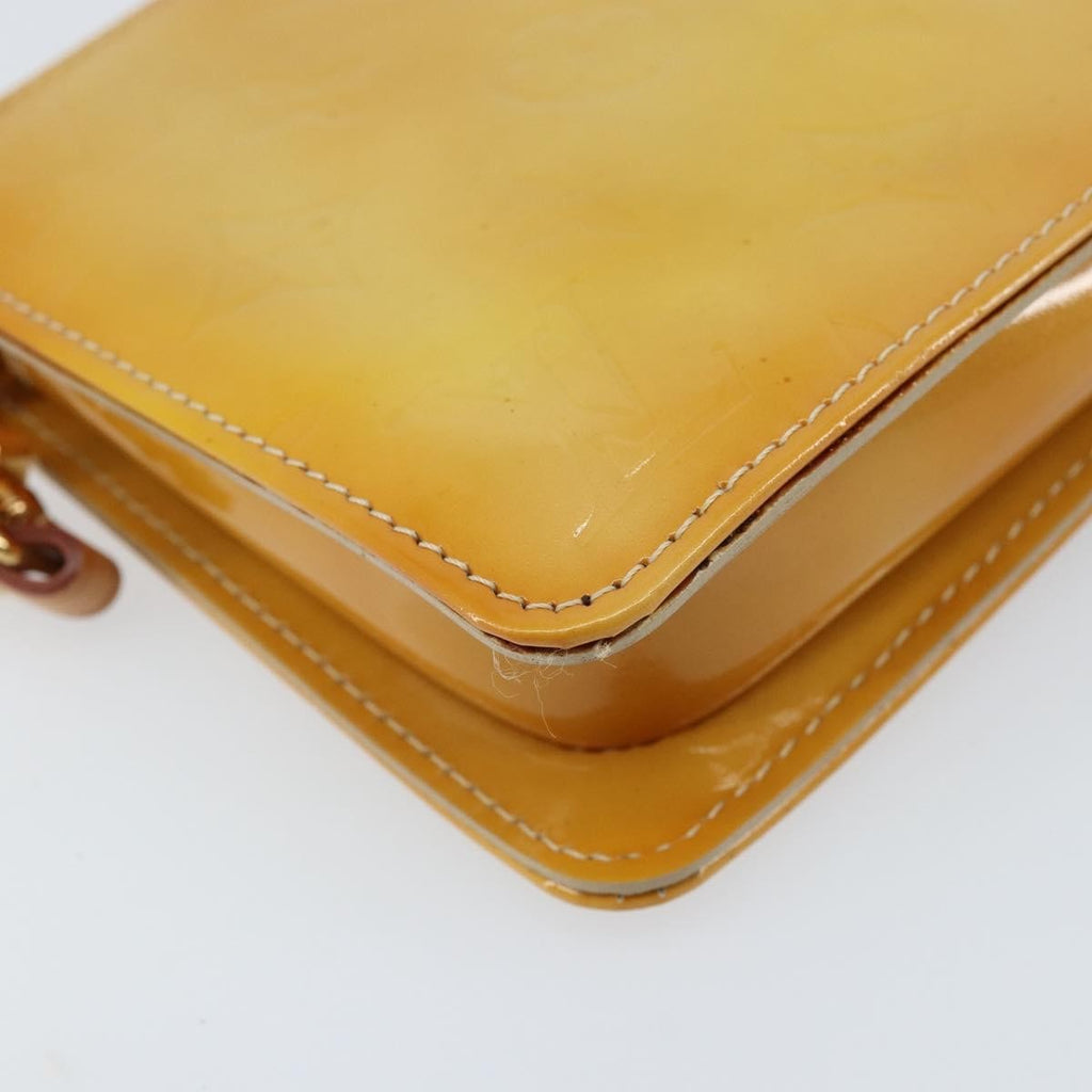Louis Vuitton Lexington Pochette Patent Leather Beige Patent_Leather Clutche & Pouche Bag (Pre-Owned)