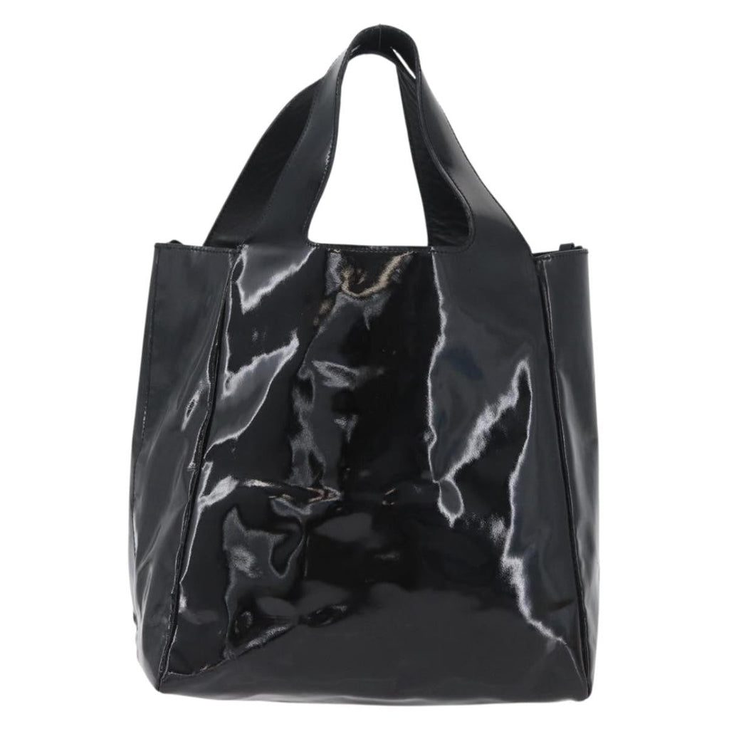 Prada Vintage Handbag Patent Leather Black Patent_Leather Handbag (Pre-Owned)