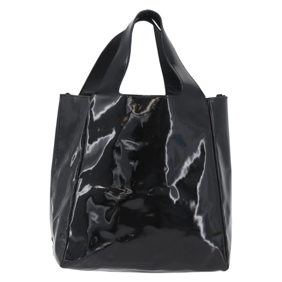 Prada Vintage Handbag Patent Leather Black Patent_Leather Handbag (Pre-Owned)