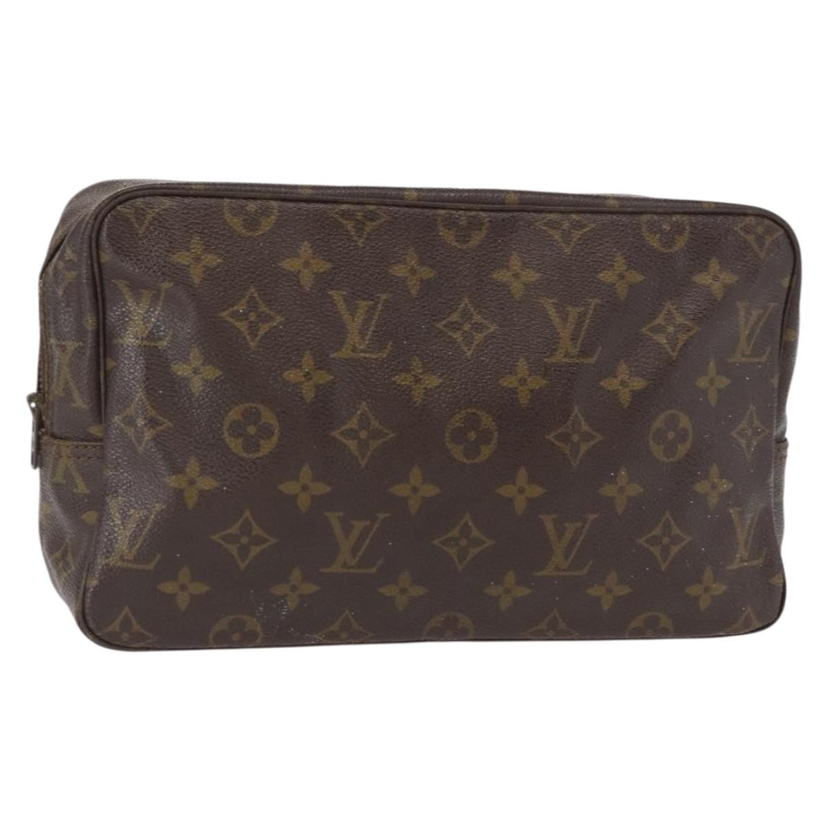 Louis Vuitton Trousse Toiletry Pouch Monogram Canvas Brown Canvas Toiletry Case Accessory (Pre-Owned)