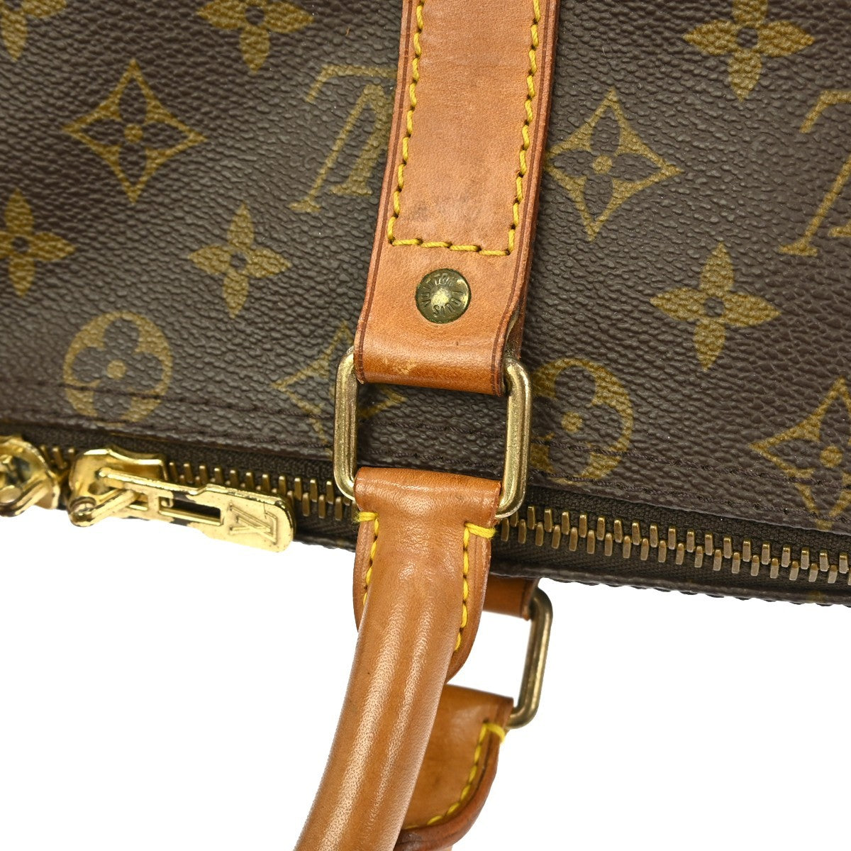 Louis Vuitton Keepall Bag Monogram Canvas Brown Canvas Travel Bag Bag (Pre-Owned)
