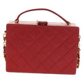 Chanel Matelasse Chain Shoulder Bag Leather Red Leather Shoulder Bag Bag (Pre-Owned)