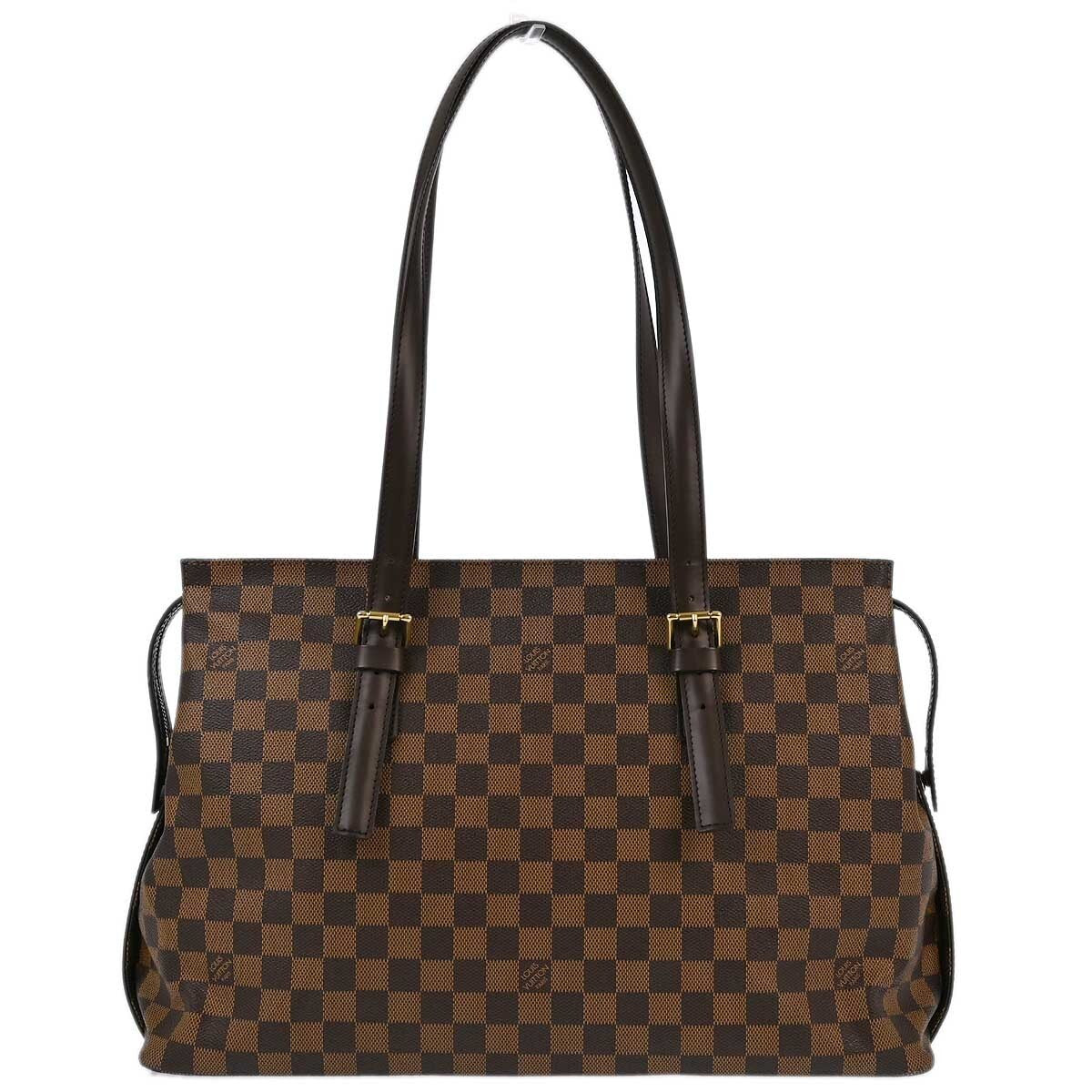 Louis Vuitton Chelsea Handbag Damier Brown Canvas Tote Bag Bag (Pre-Owned)