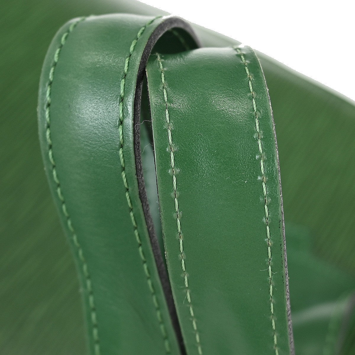 Louis Vuitton Lussac Handbag Epi Leather Green Leather Shoulder Bag Bag (Pre-Owned)