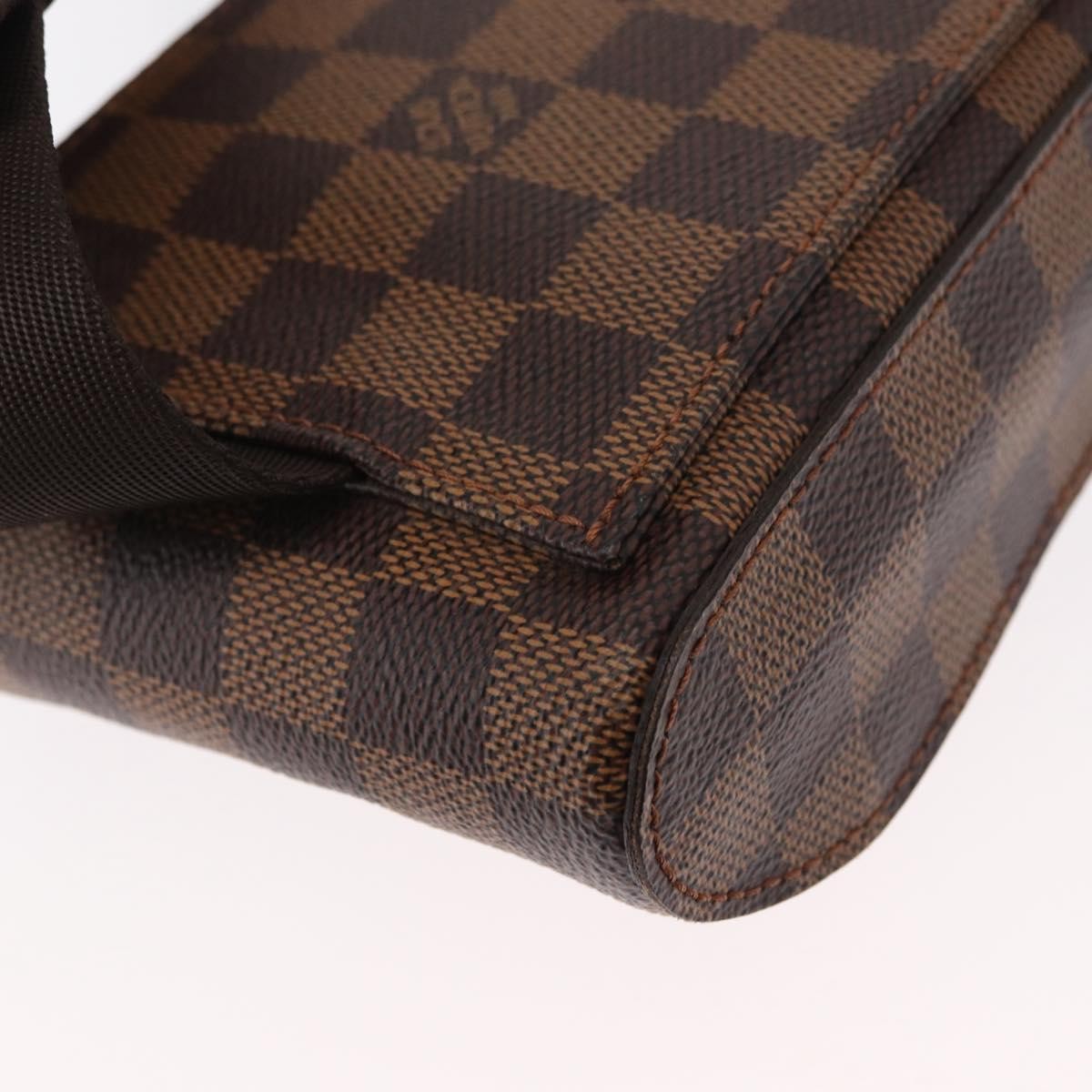 Louis Vuitton Geronimos Waist Bag Damier Brown Canvas Shoulder Bag Bag (Pre-Owned)
