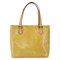 Louis Vuitton Houston Handbag Monogram Vernis Yellow Patent_Leather Tote Bag Bag (Pre-Owned)