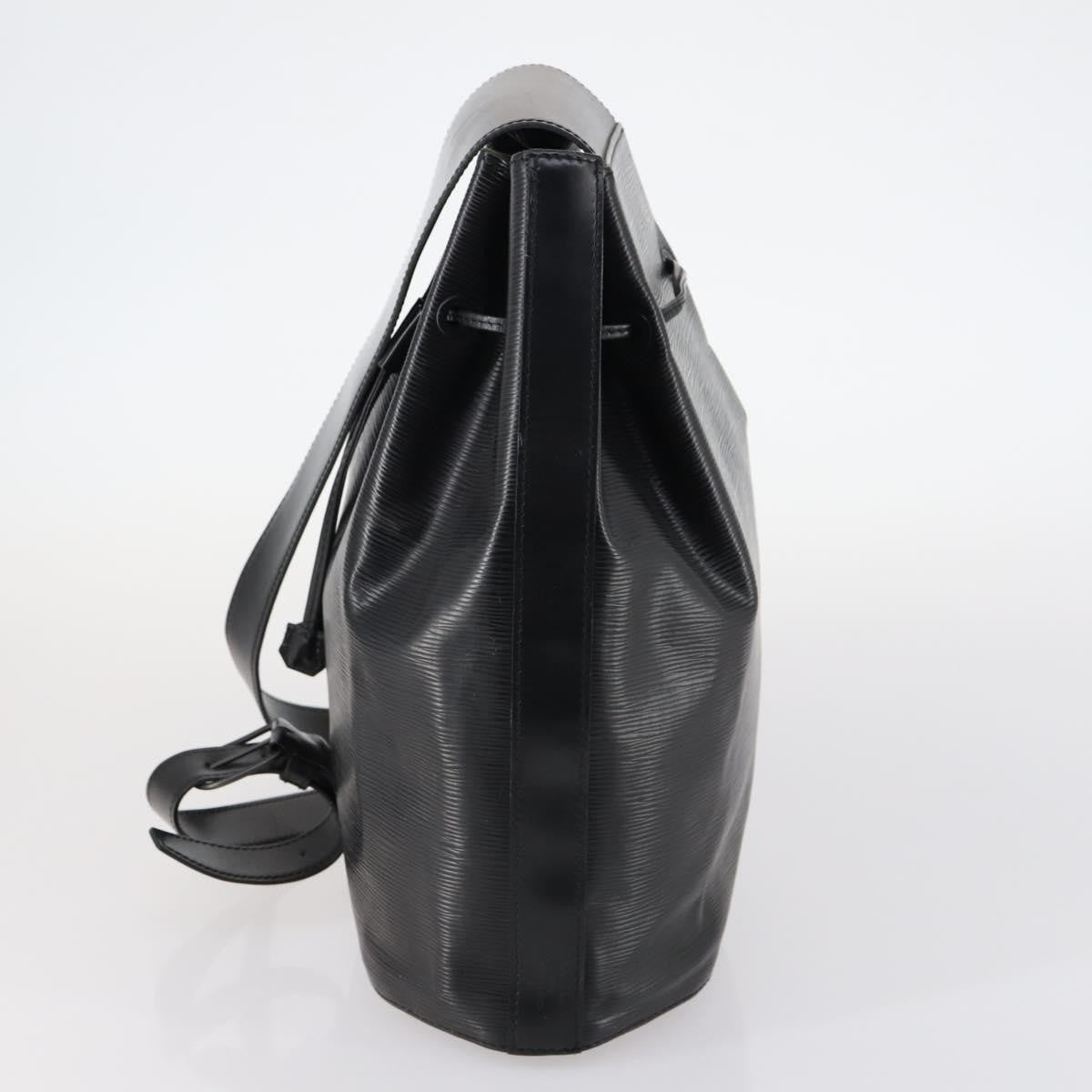Louis Vuitton Sac A Dos Drawstring Backpack Epi Leather Black Leather Bag (Pre-Owned)