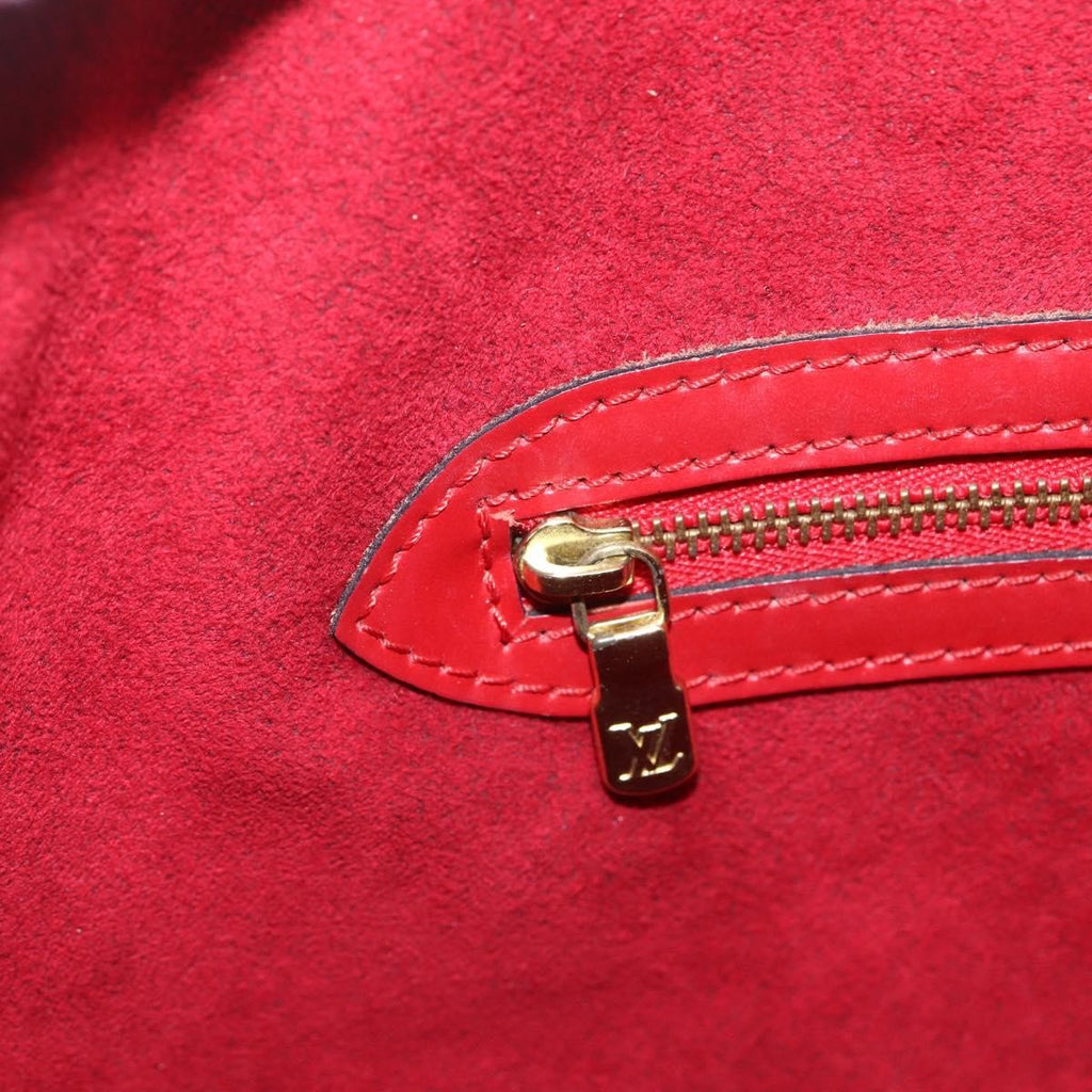 Louis Vuitton Lussac Handbag Epi Leather Red Leather Shoulder Bag Bag (Pre-Owned)
