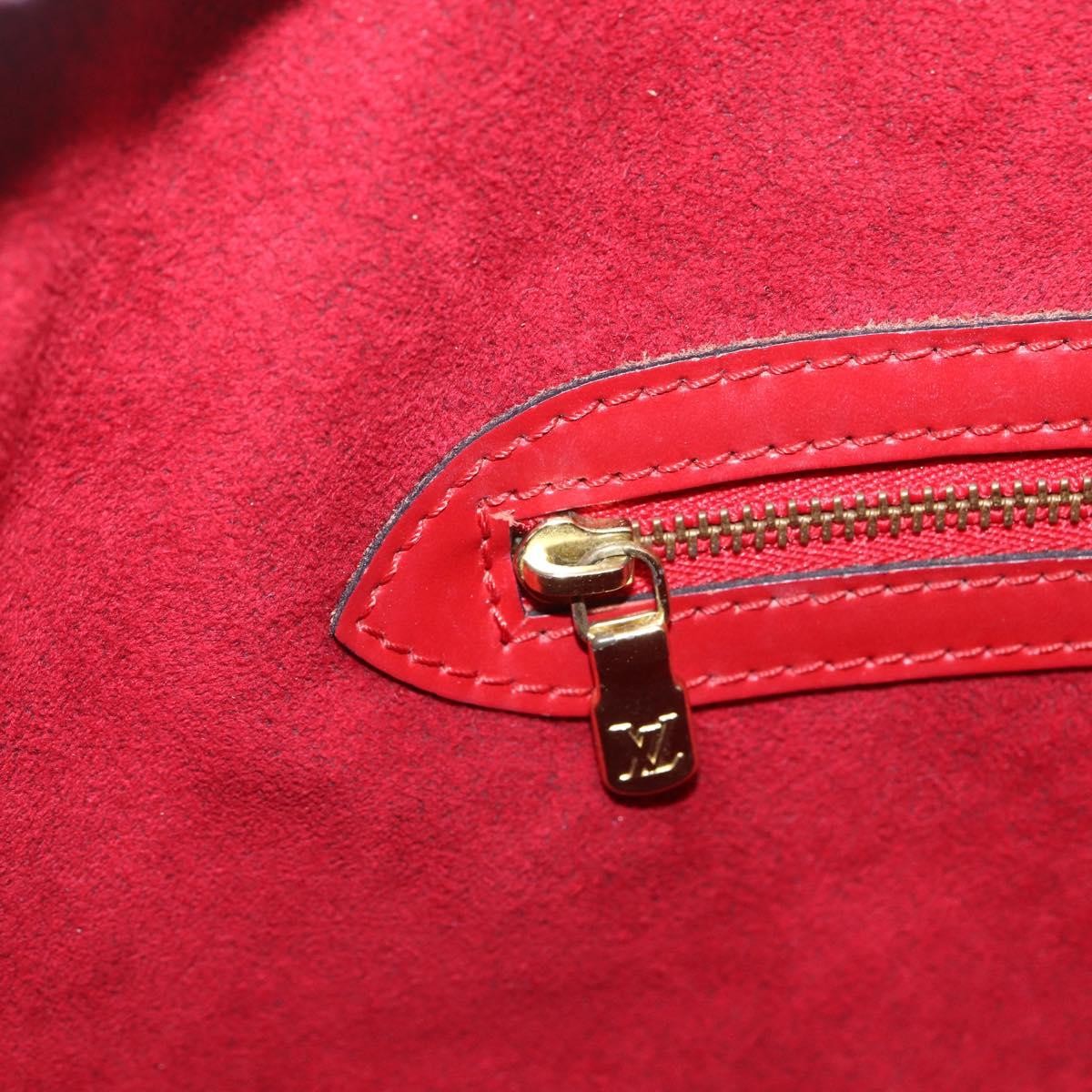 Louis Vuitton Lussac Handbag Epi Leather Red Leather Shoulder Bag Bag (Pre-Owned)