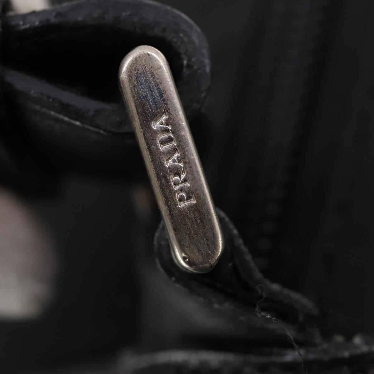 Prada Vintage Boston Bag Nylon Black Nylon Travel Bag Bag (Pre-Owned)