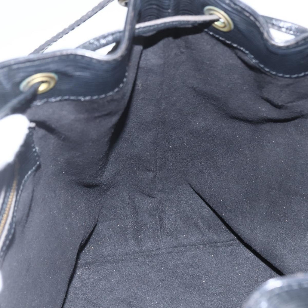 Louis Vuitton Petit Noe Handbag Epi Leather Black Leather Shoulder Bag Bag (Pre-Owned)