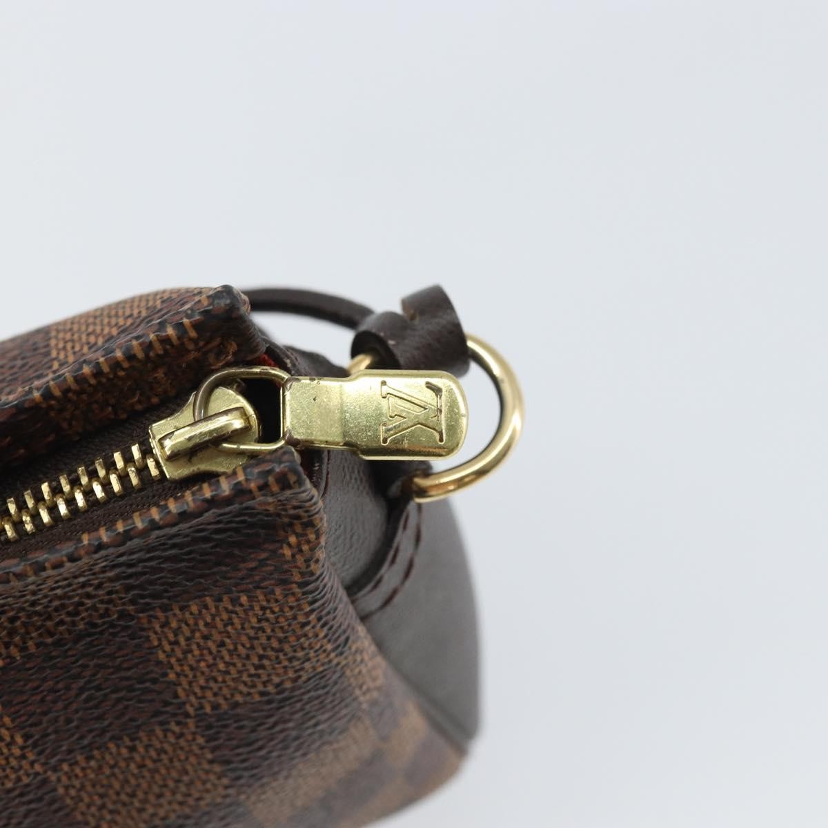 Louis Vuitton Trousse Make Up Bag Damier Canvas Brown Canvas Clutche & Pouche Bag (Pre-Owned)