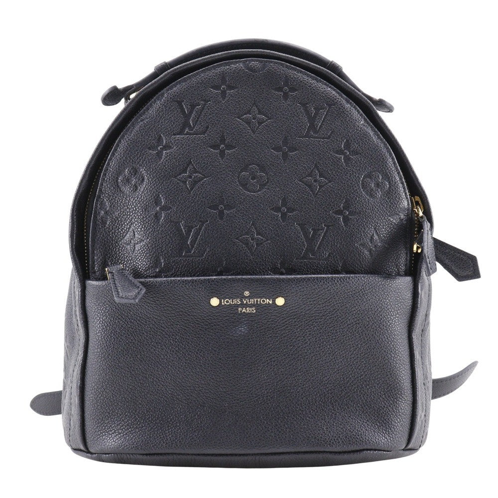 Louis Vuitton Sorbonne Backpack Monogram Empreinte Leather Black Leather Backpack Bag (Pre-Owned)