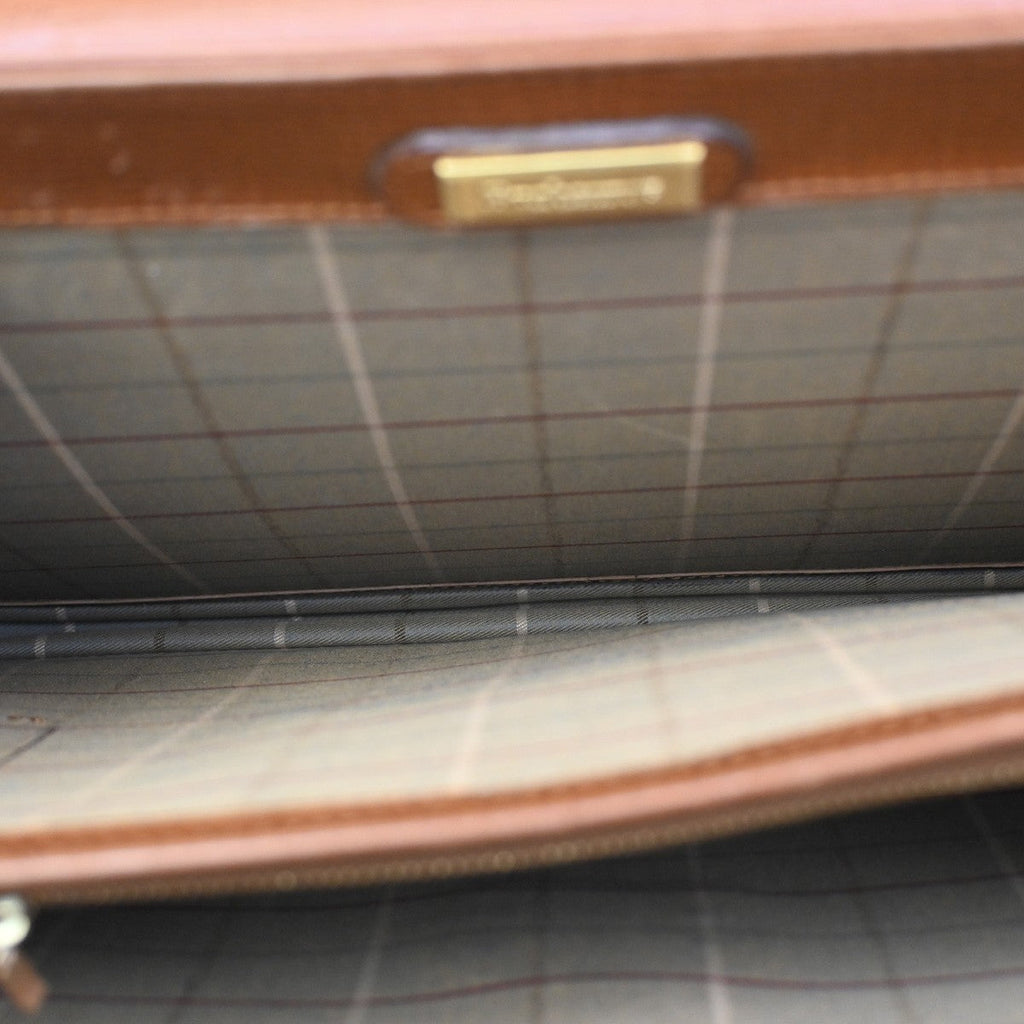 Burberry Dk88 Briefcase Bag Leather Brown Leather Briefcase Bag (Pre-Owned)
