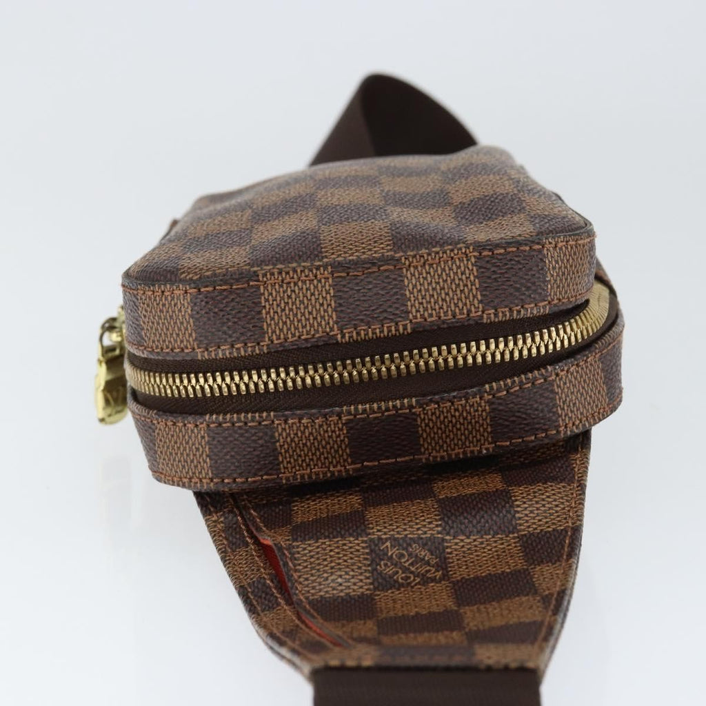 Louis Vuitton Geronimos Waist Bag Damier Brown Canvas Clutche & Pouche Bag (Pre-Owned)