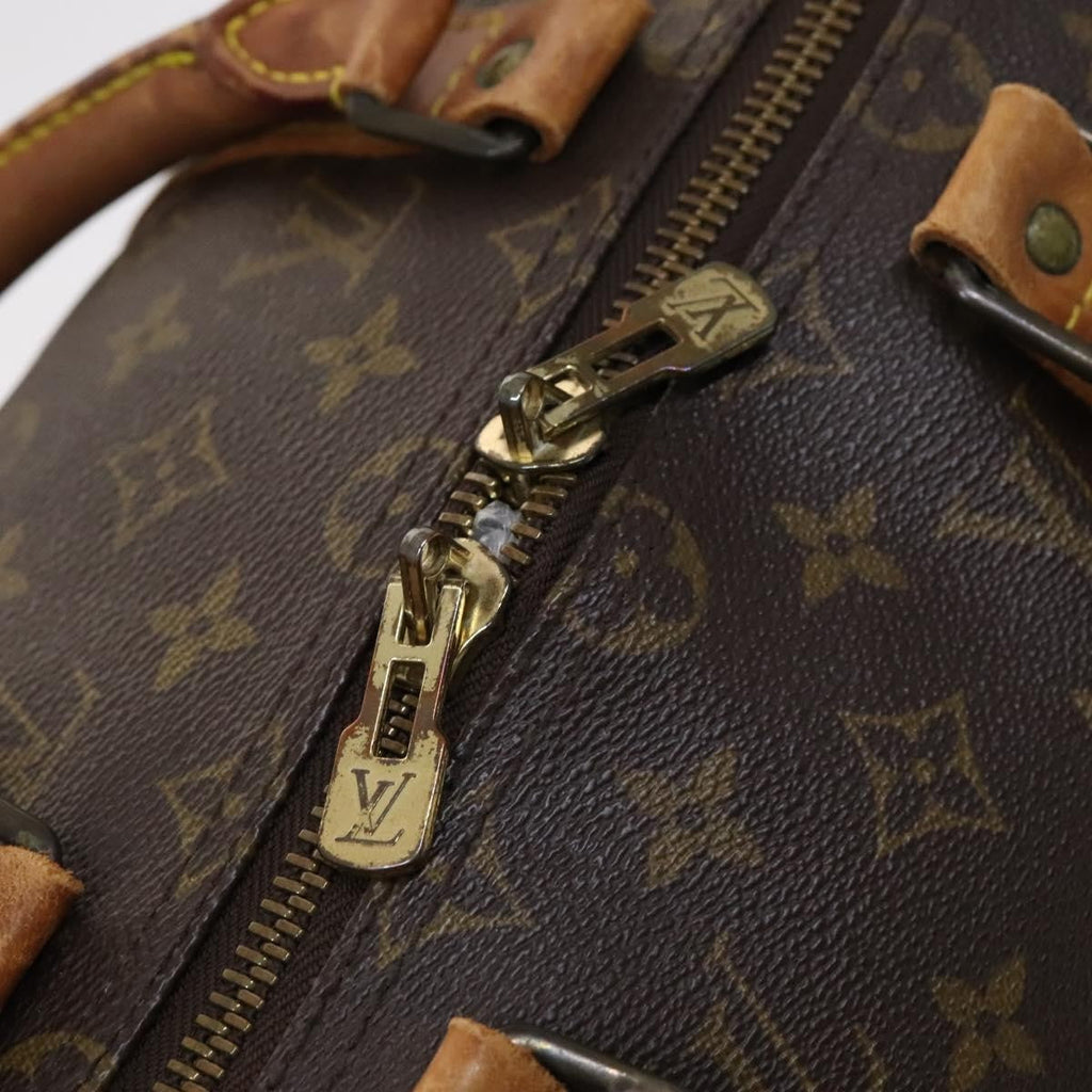 Louis Vuitton Keepall Bag Monogram Canvas Brown Canvas Travel Bag Bag (Pre-Owned)