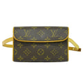 Louis Vuitton Florentine Waist Bag Monogram Canvas Brown Canvas Shoulder Bag Bag (Pre-Owned)