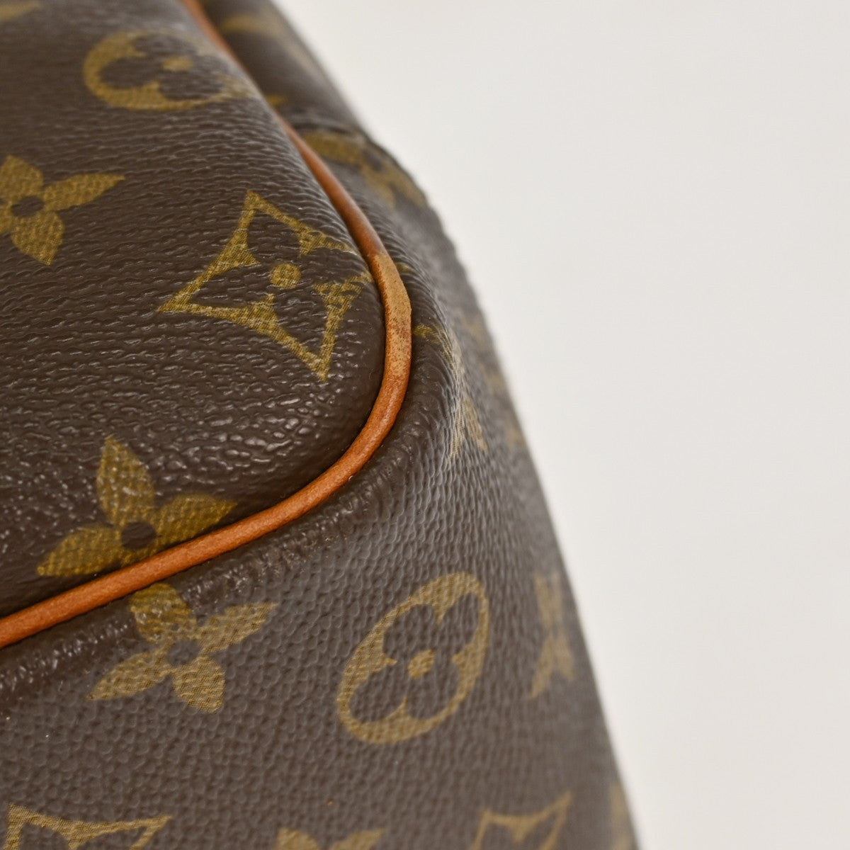 Louis Vuitton Deauville Handbag Monogram Canvas Brown Canvas Handbag (Pre-Owned)