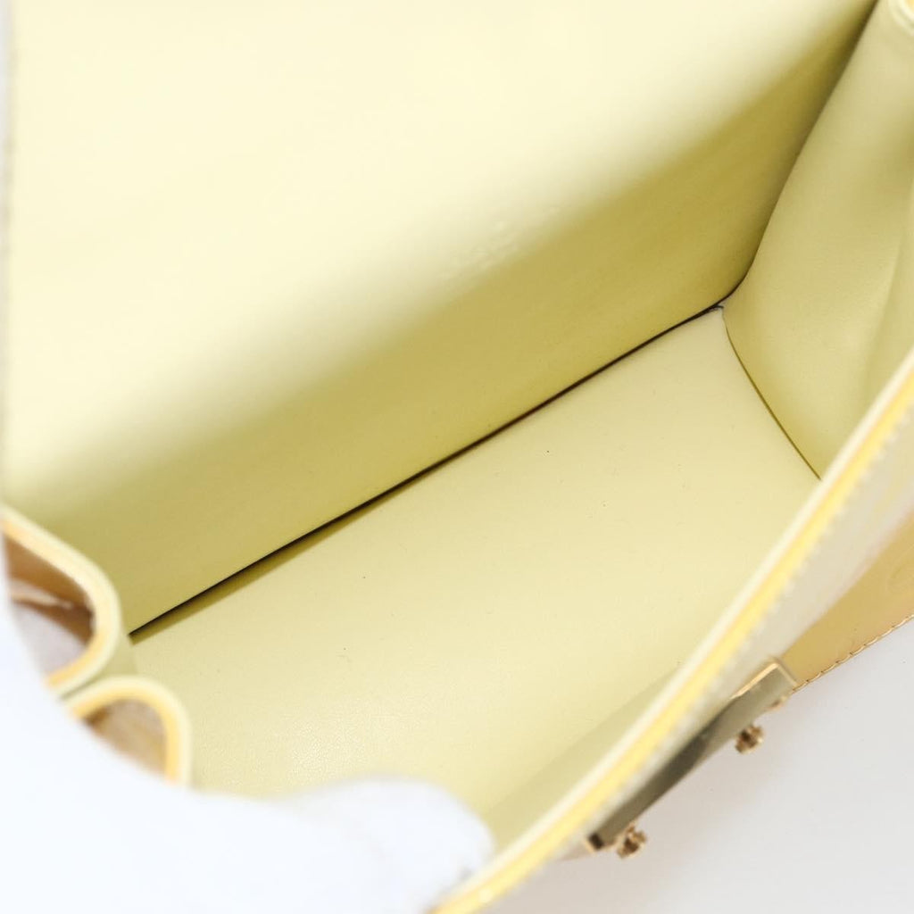 Louis Vuitton Spring Street Nm Handbag Patent Leather Yellow Patent_Leather Handbag (Pre-Owned)