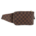 Louis Vuitton Geronimos Waist Bag Damier Brown Canvas Shoulder Bag Bag (Pre-Owned)