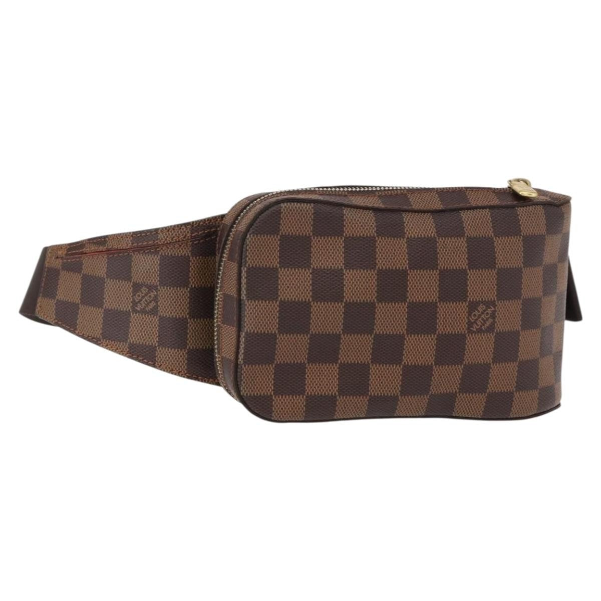 Louis Vuitton Geronimos Waist Bag Damier Brown Canvas Shoulder Bag Bag (Pre-Owned)