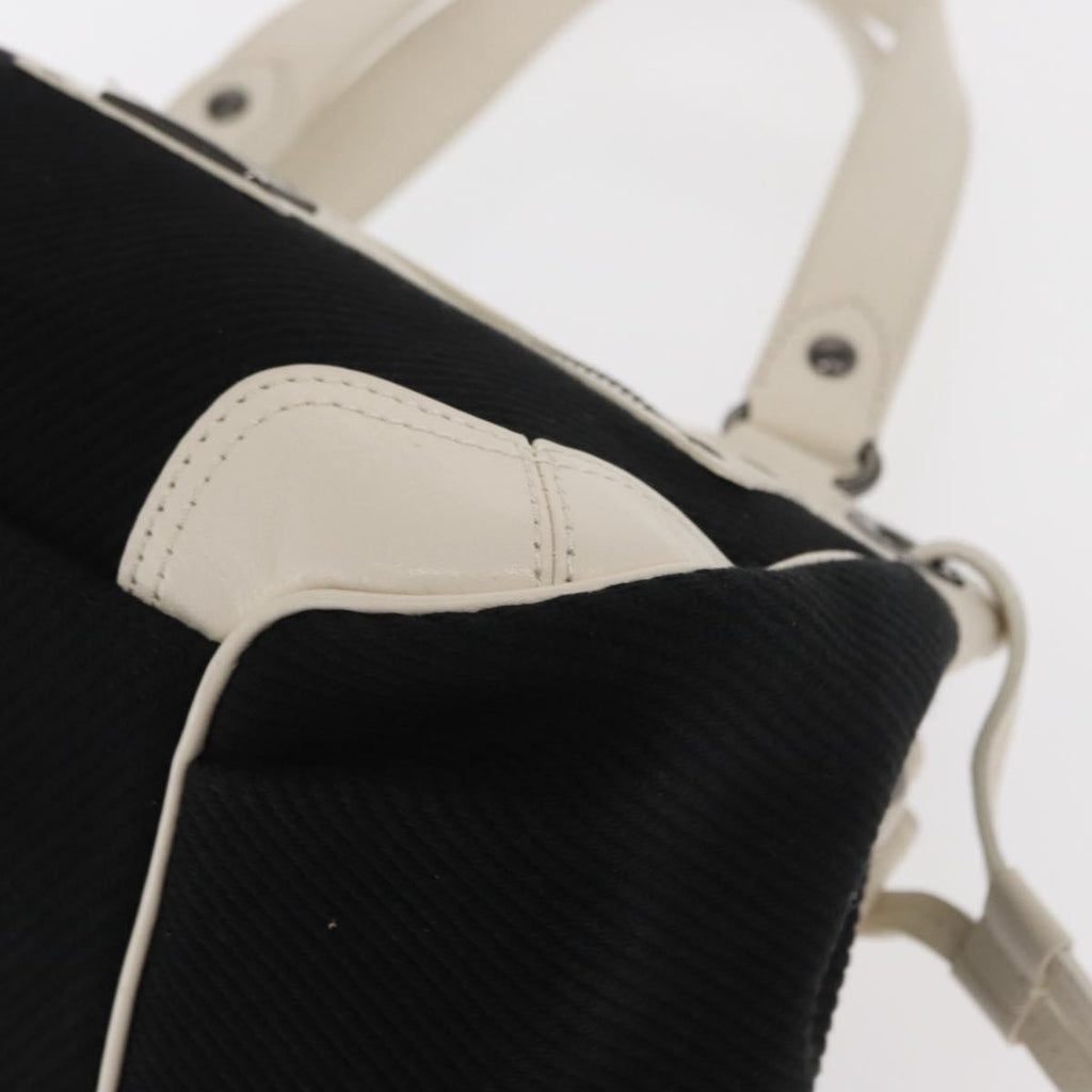 Burberry Vintage Handbag Canvas Black Canvas Handbag (Pre-Owned)