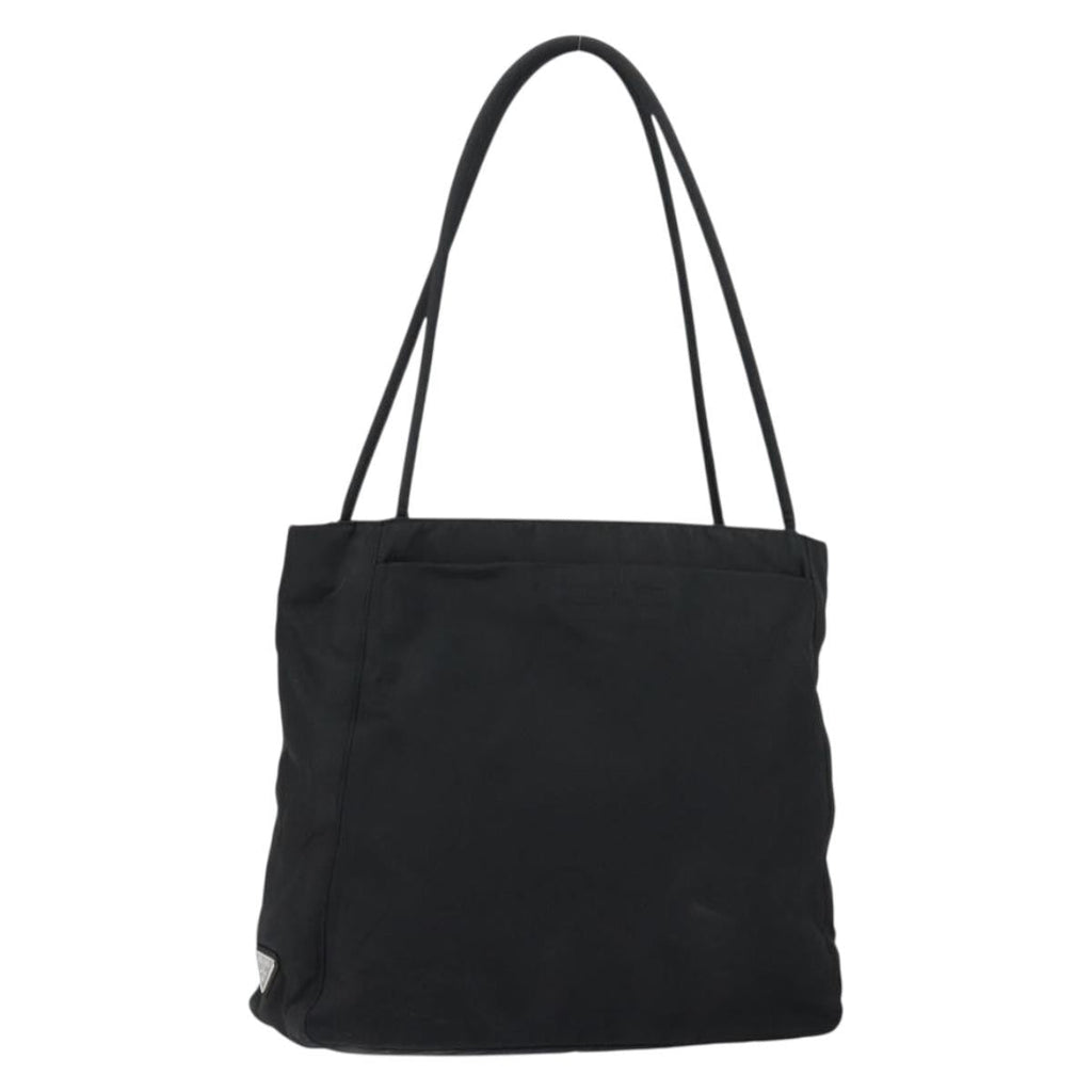 Prada Vintage Tote Tessuto Black Nylon Tote Bag Bag (Pre-Owned)