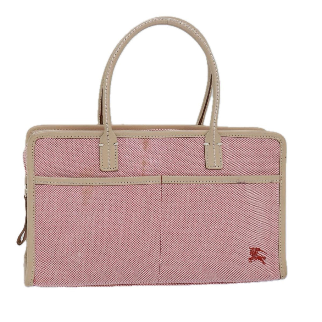 Burberry Blue Label Handbag Canvas Pink Canvas Handbag (Pre-Owned)