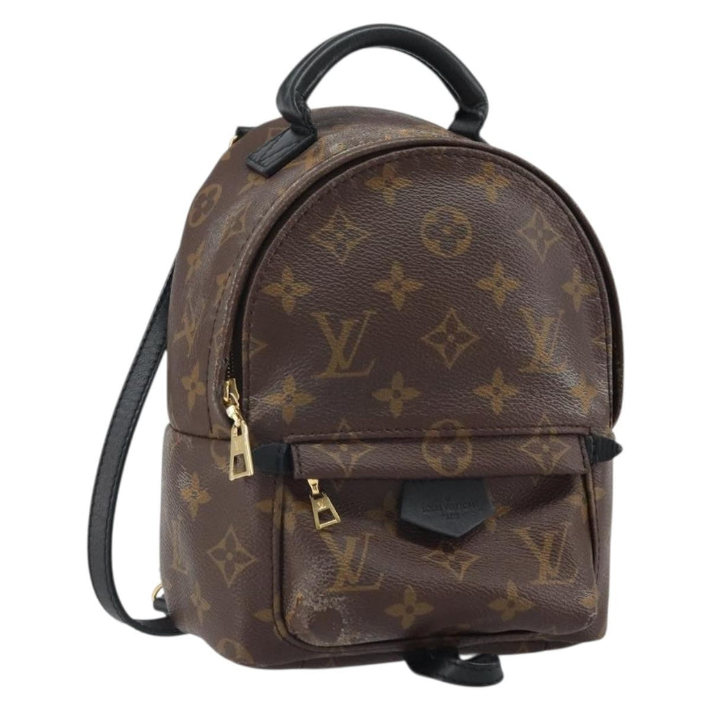 Louis Vuitton Palm Springs Backpack Monogram Canvas Brown Canvas Backpack Bag (Pre-Owned)