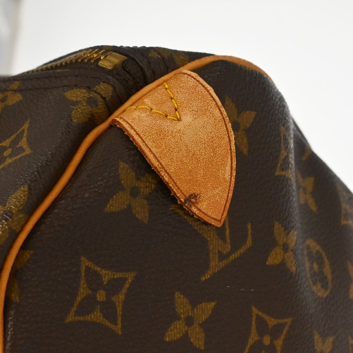Louis Vuitton Keepall Bag Monogram Canvas Brown Canvas Travel Bag Bag (Pre-Owned)