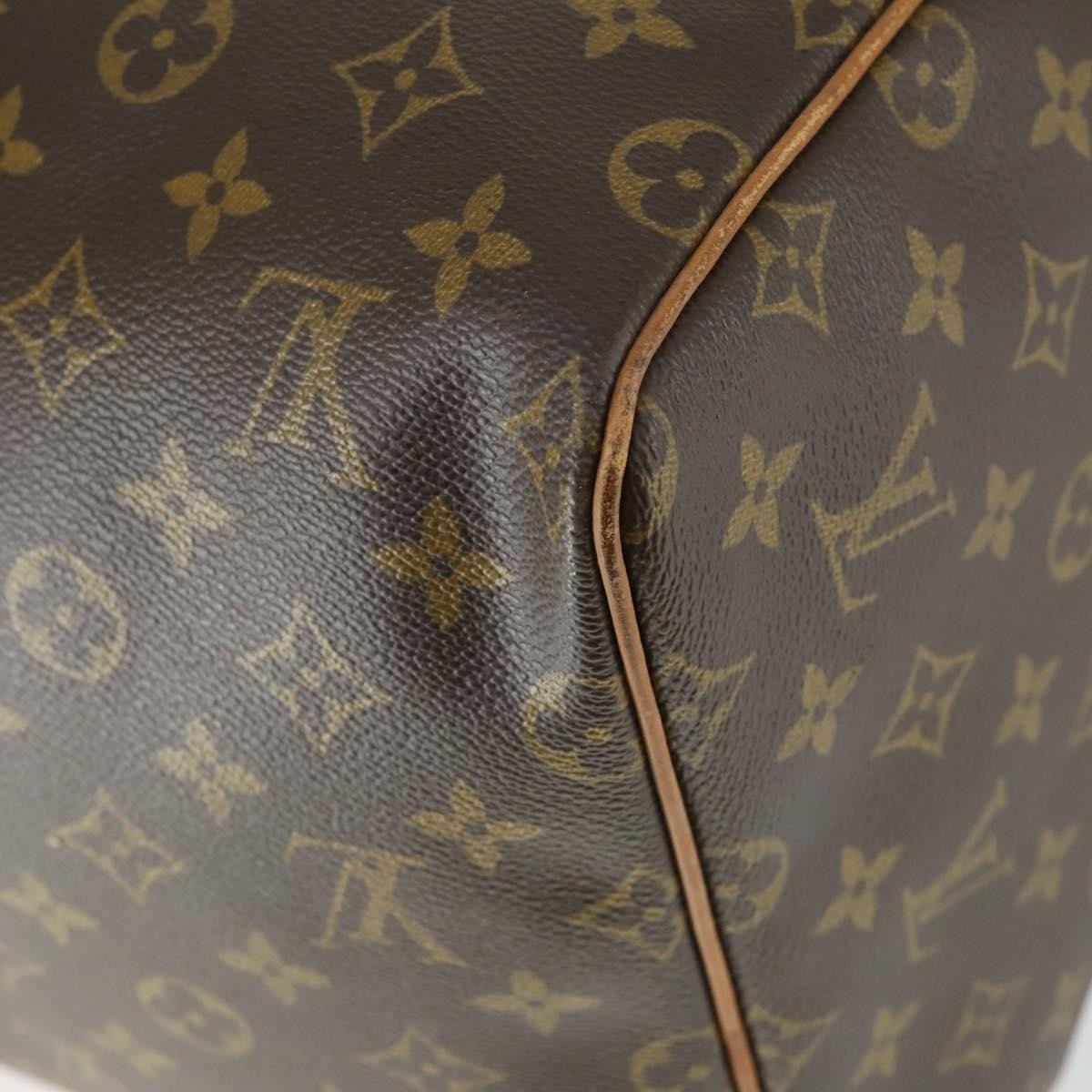 Louis Vuitton Keepall Bag Monogram Canvas Brown Canvas Travel Bag Bag (Pre-Owned)