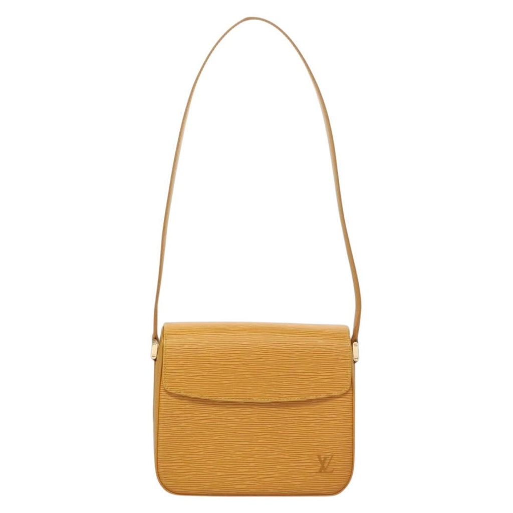 Louis Vuitton Buci Handbag Epi Leather Yellow Leather Shoulder Bag Bag (Pre-Owned)