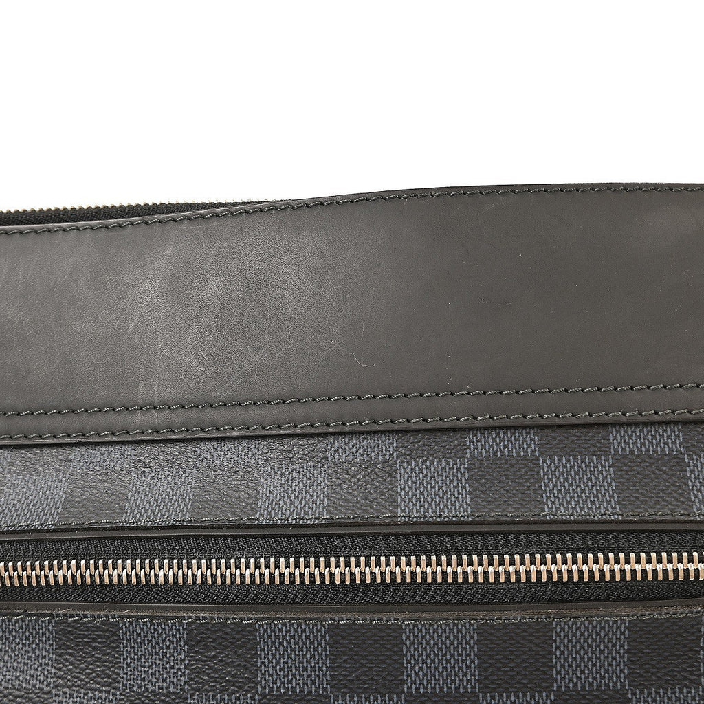Louis Vuitton Greenwich Messenger Bag Damier Cobalt Black Canvas Shoulder Bag Bag (Pre-Owned)