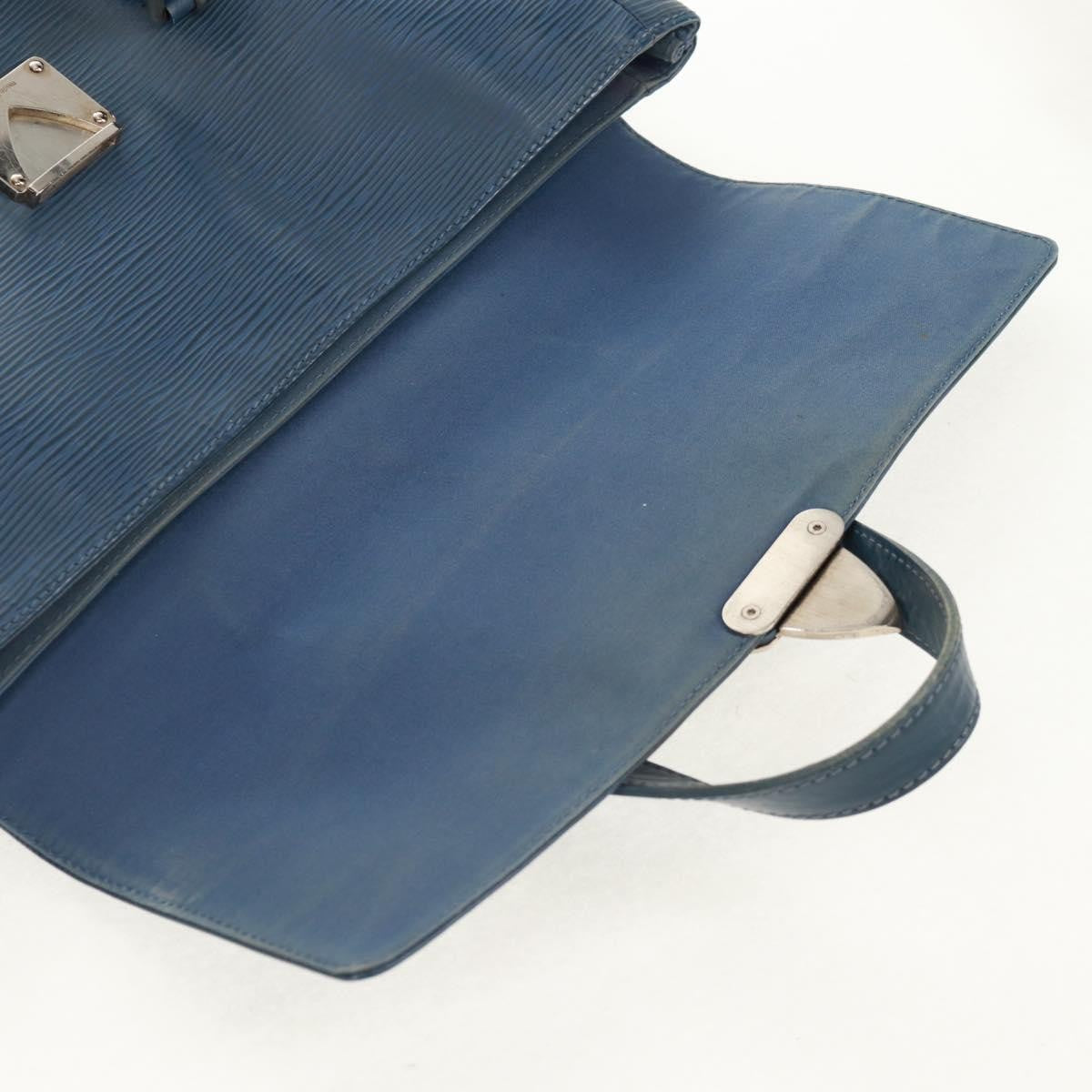 Louis Vuitton Segur Handbag Epi Leather Blue Leather Shoulder Bag Bag (Pre-Owned)