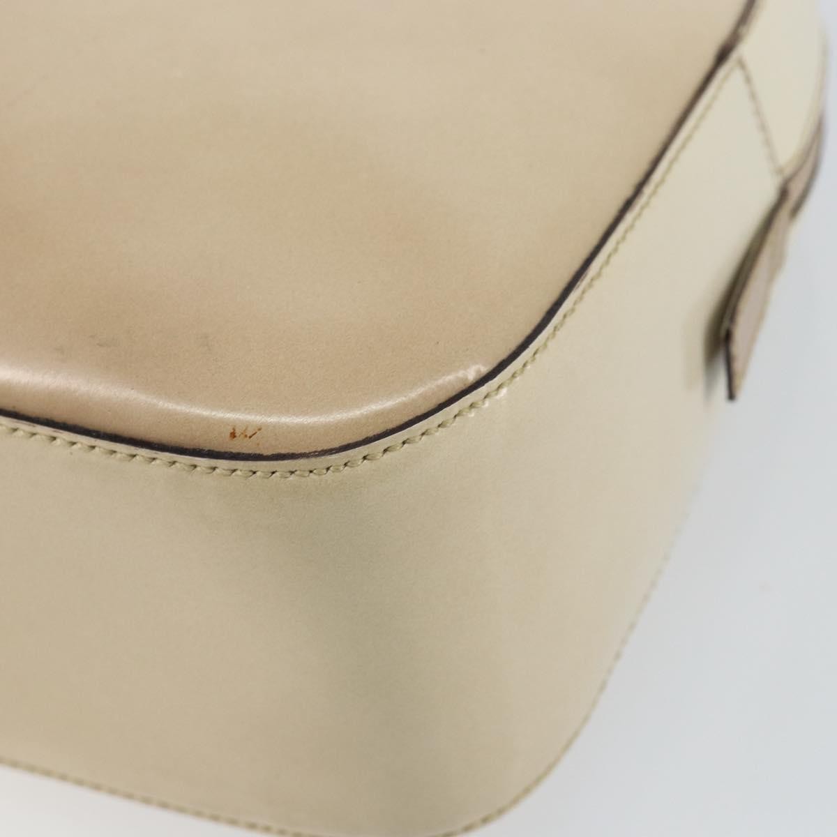 Prada Re-Edition 1995 Handbag Patent Leather Beige Patent_Leather Handbag (Pre-Owned)
